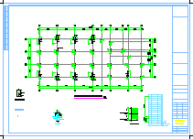 某地12层桩基础框架结构单身公寓结构cad施工图纸-图二