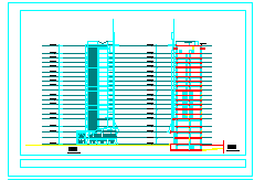 某地17层剪力墙结构办公楼建筑设计方案施工图纸-图一