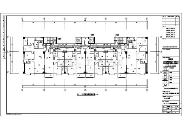 某地上三层框架结构商业楼配电设计cad全套电气施工图（含设计说明，弱电设计，含暖通设计，含给排水设计）-图二
