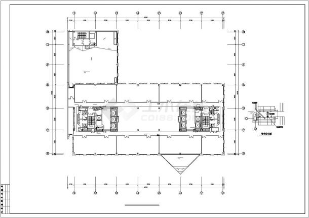 某高层办公楼建筑给排水设计施工方案CAD图纸-图一