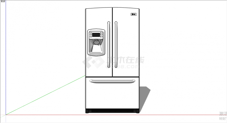  Su model of multi-function ice making double door refrigerator - Figure 1