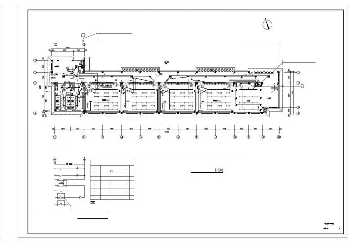 某中学五层教学楼电气设计施工方案CAD图纸_图1