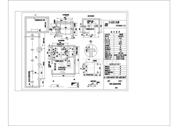 H2000.01 电梯土建总体布置-图一