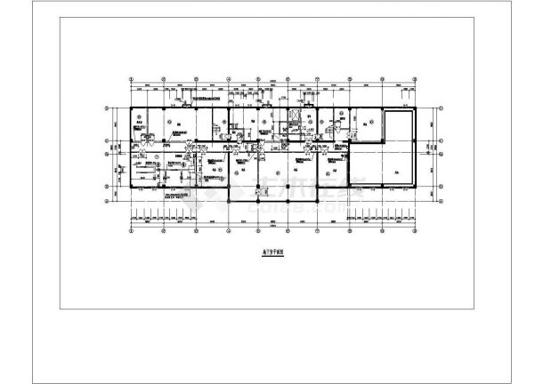 某高层办公楼全CAD设计 施工建筑图-图二