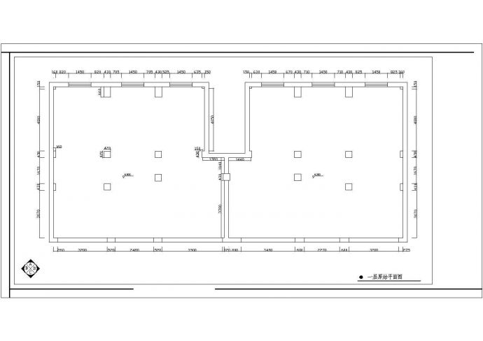 某框架结构二层豪华大酒店室内装修设计cad全套施工图_图1