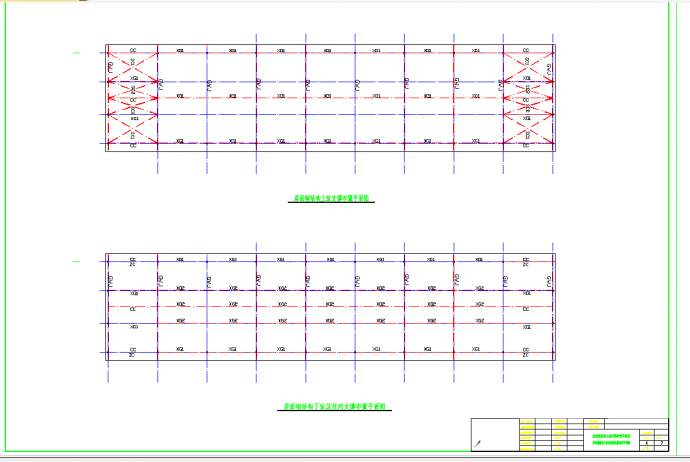 某地某钢结构厂房屋面桁架结构施工图CAD图纸_图1