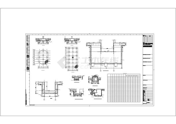 某地区多层框架结构住宅楼结构设计施工方案CAD图纸-图一