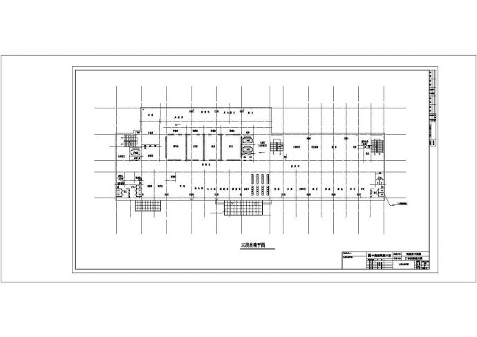 某地上八层保康中医院给排水施工CAD建筑设计施工图_图1