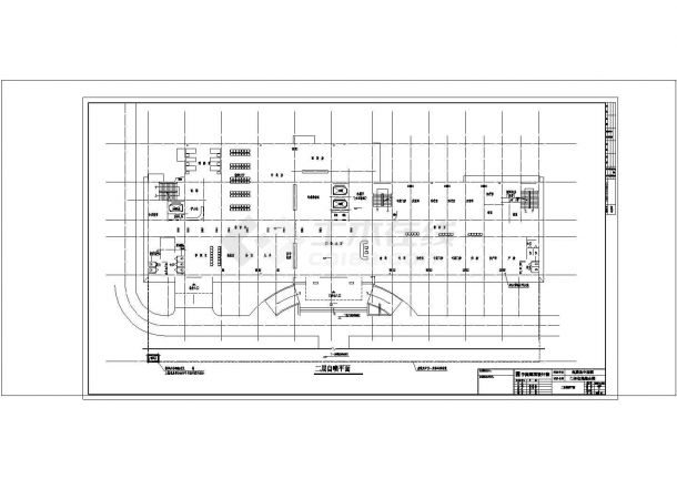 某地上八层保康中医院给排水施工CAD建筑设计施工图-图二