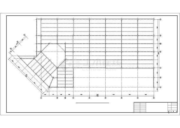 某火车站站房加固改造结构设计施工方案CAD图纸-图二