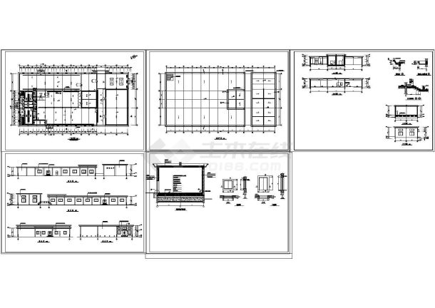 某冷库全套设计cad建筑方案图纸-图一