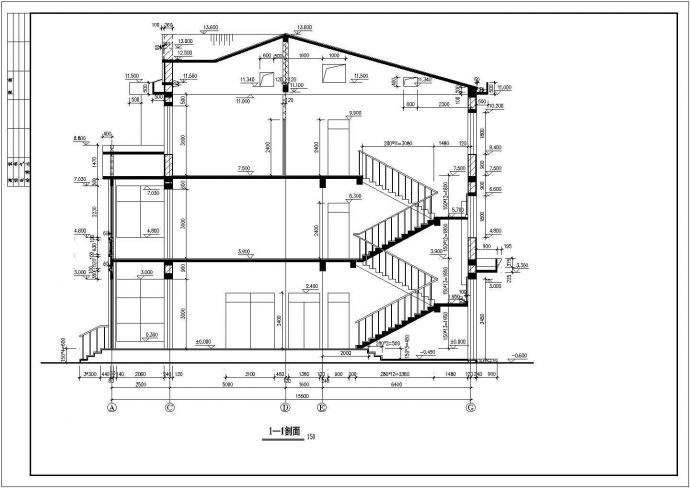 某小区欧式风格单体别墅设计施工方案CAD图纸_图1