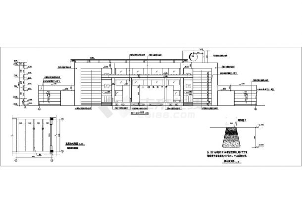 青少年活动中心建筑全套设计施工图-图二