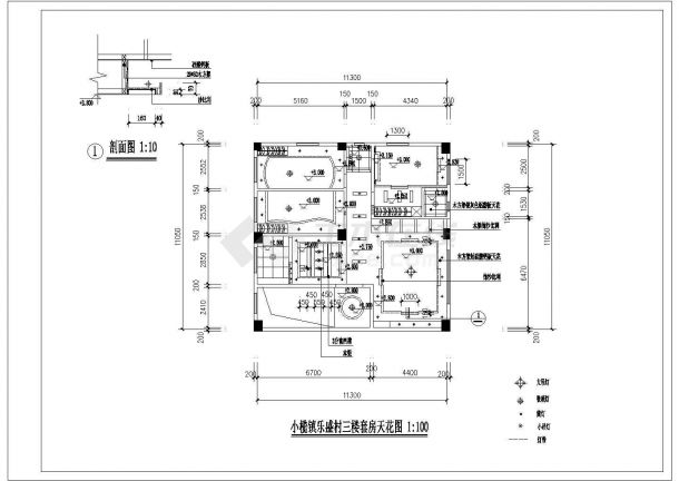 某家庭装修全套设计cad施工图-图一