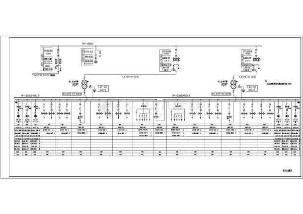某10kv变电站主接线图CAD大样-图一