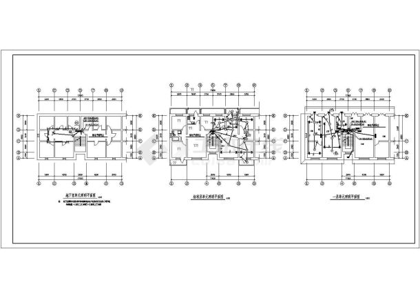某集中抄表式多层住宅楼CAD详细施工图-图一