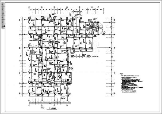 某肿瘤医院病房主体钢结构建筑全套CAD图_图1