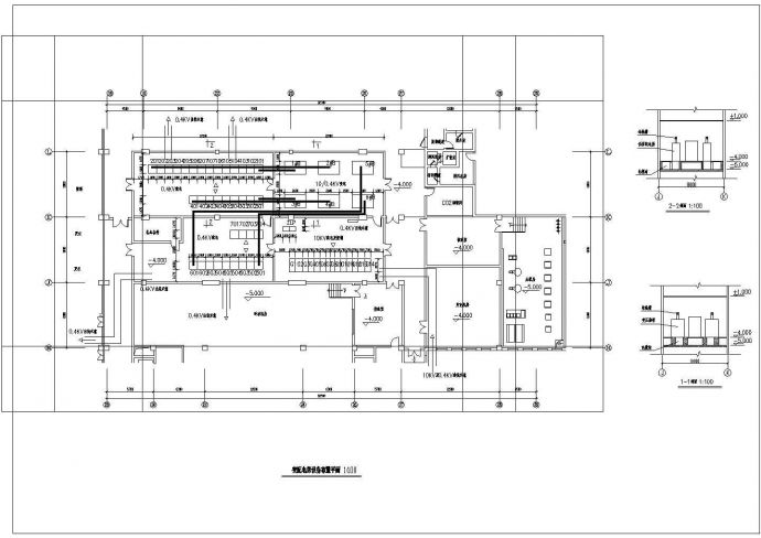 某变配电房设备布置CAD设计平面_图1