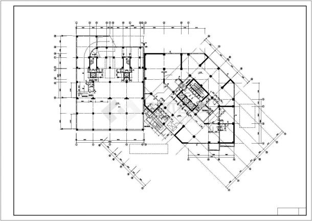 郑州某街道26层剪力墙结构住宅楼全套建筑设计CAD图纸（1-5层商用）-图一