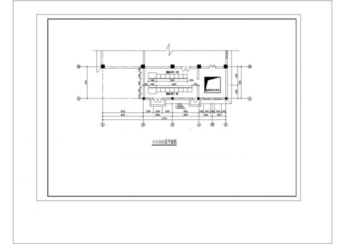 某脱硫电气CAD详细系统设备布置图_图1