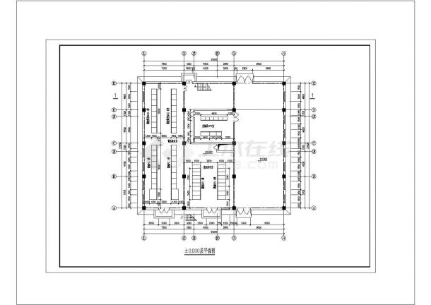 某脱硫电气CAD详细系统设备布置图-图二
