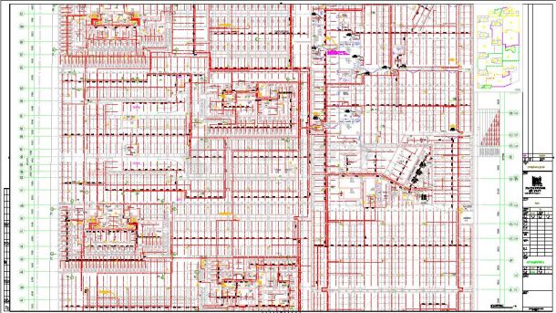 盛雅园地下室给排水施工CAD-图二