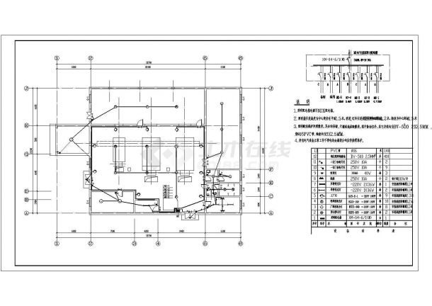 某锅炉房全套电气CAD设计大样平面图纸-图一