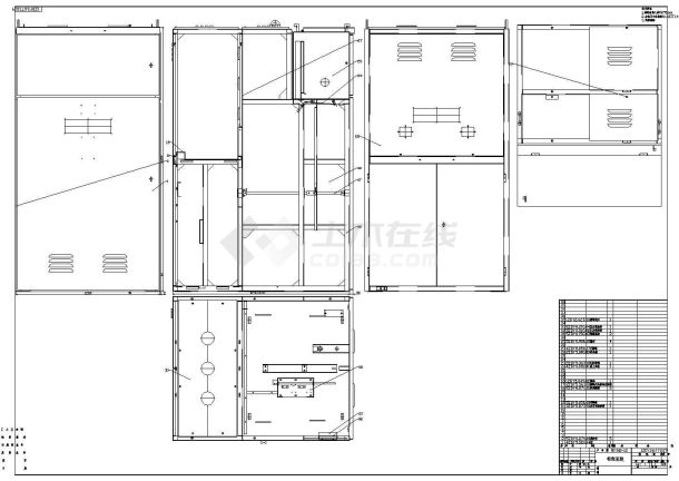 某高压原理图CAD全套平面图纸-图一