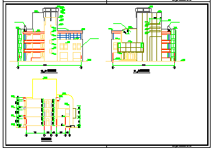 某地三层框架结构幼儿园建筑设计方案施工图纸-图二