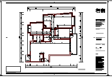 某地三室两厅两卫住宅装修cad设计施工图纸-图一