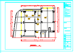 某地一层框架结构餐馆装饰设计全套cad施工图纸-图一