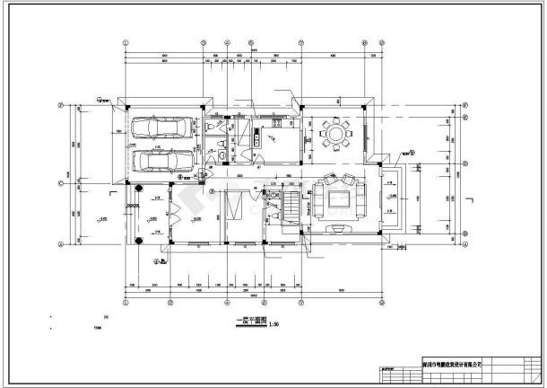 某地区三层独栋框架结构别墅建筑设计CAD图含效果图(设计说明）-图一