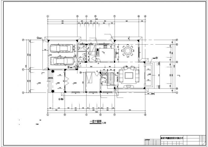某地区三层独栋框架结构别墅建筑设计CAD图含效果图(设计说明）_图1