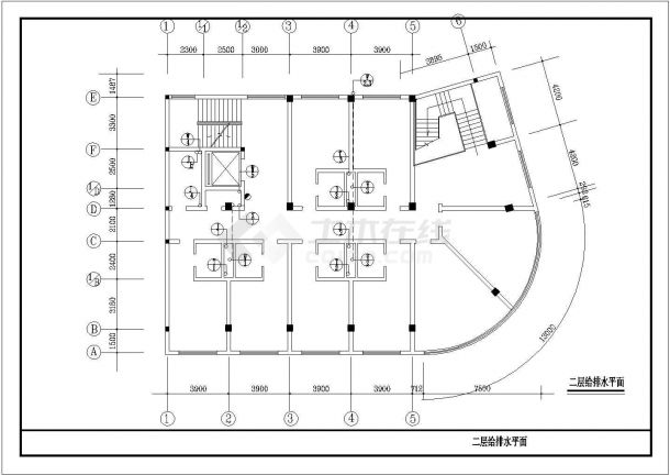 临街楼电气系统规划CAD参考图-图一