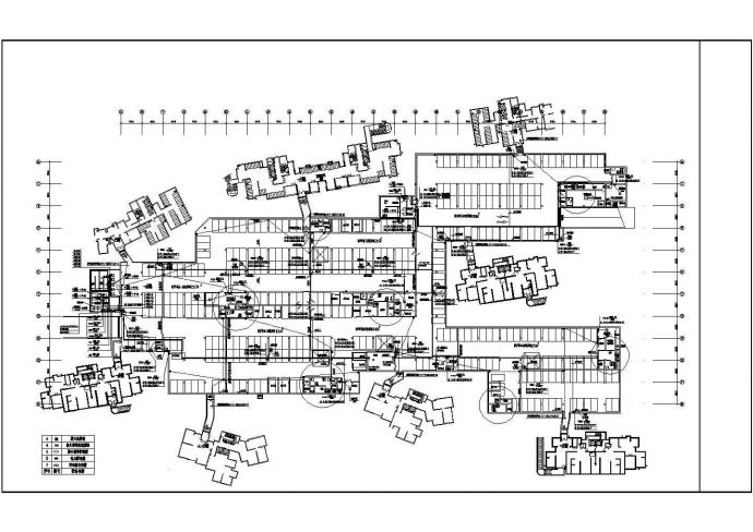 某大型住宅小区车库强电CAD施工图_图1
