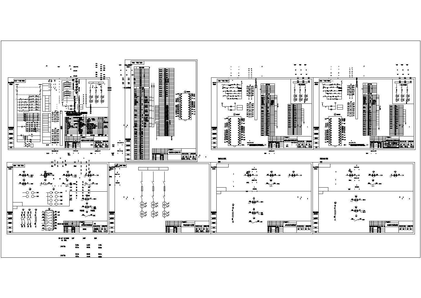 某高压单相柜控制CAD设计详细原理图