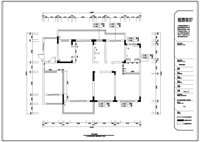 某4室2厅2卫-某私人住宅室内装修设计cad图纸（欧式风格装修）_图1