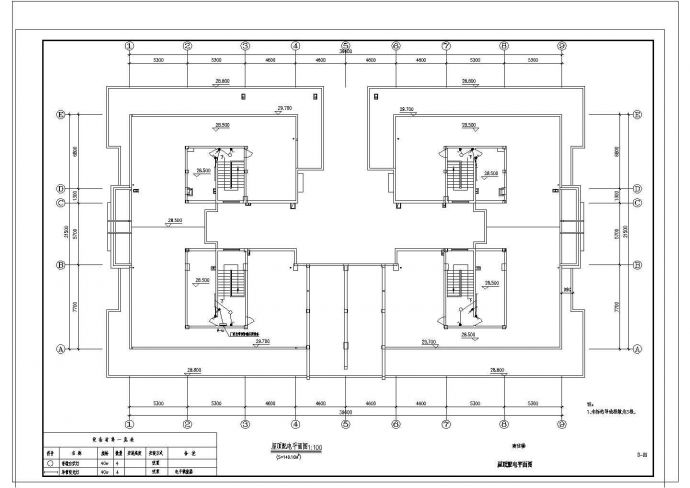 8层商住楼电气设计CAD施工图_图1