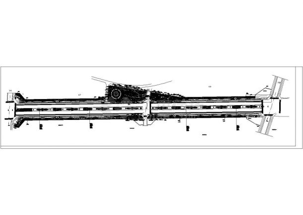 道路绿化施工图cad图纸-图一