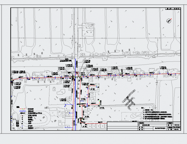某地30000米市政管道给水工程给排水施工图CAD图纸-图二
