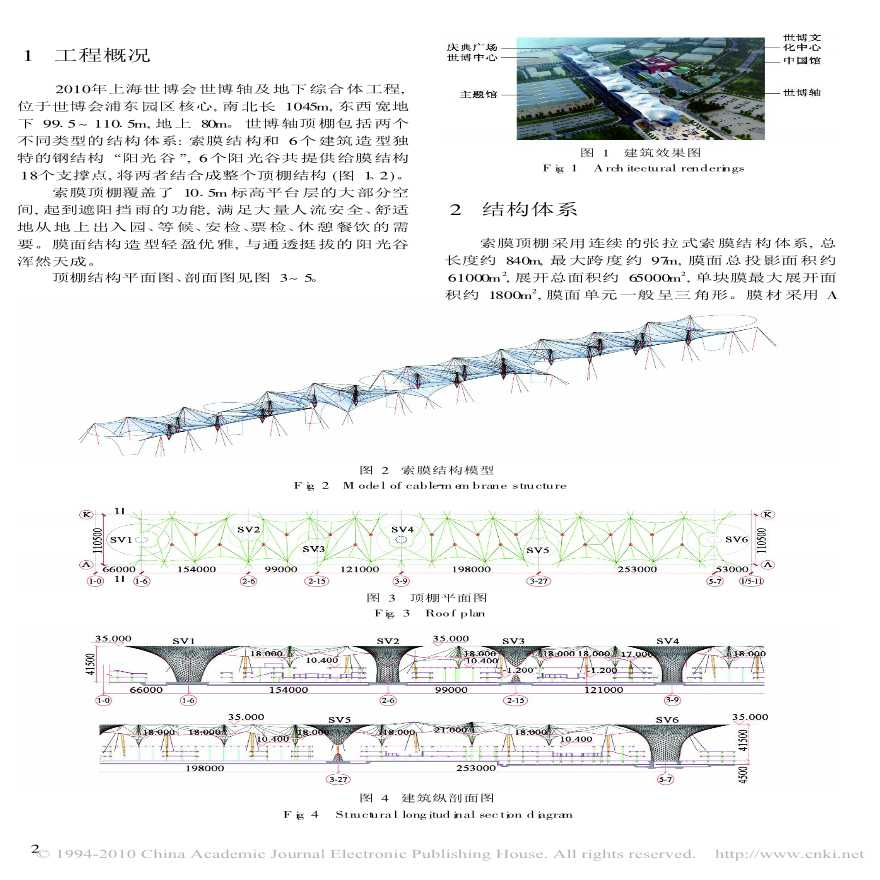 世博轴大跨度索膜结构设计与研究文件-图二