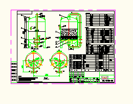 Φ2400石英砂机械过滤器单体的生产加工建筑设计cad图纸_图1