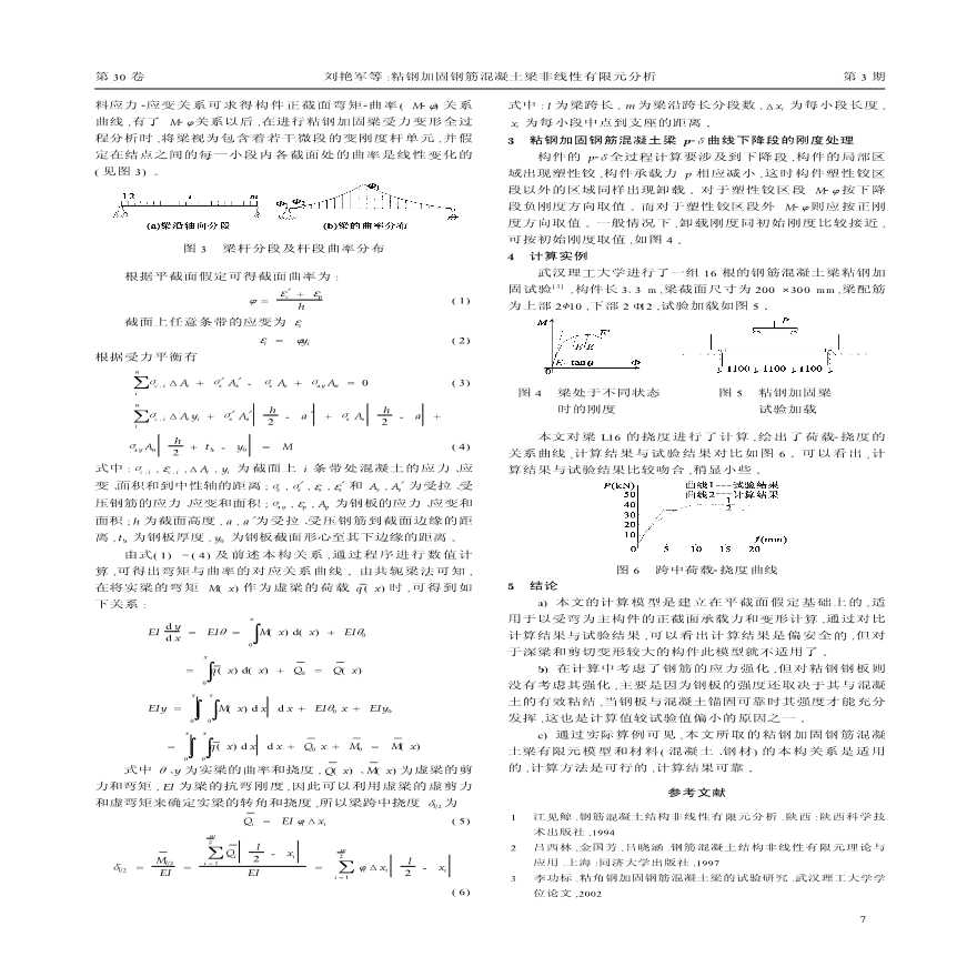 粘钢加固钢筋混凝土梁非线性有限元分析-图二