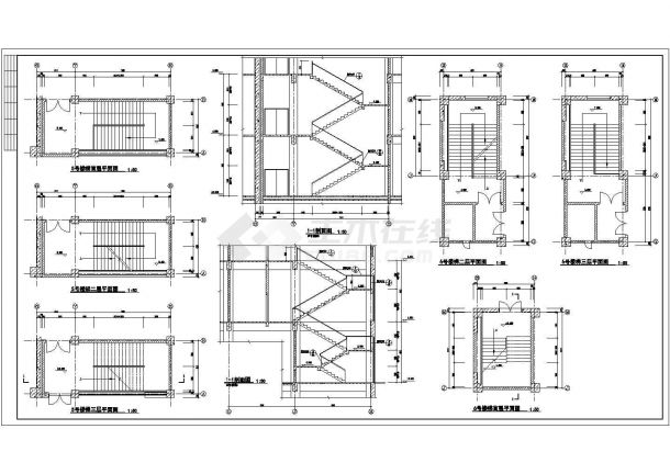 高层商住楼建筑设计CAD施工图-图二
