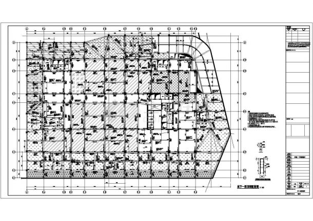 某18层框筒结构酒店设计cad全套结构施工图（含设计说明）-图一