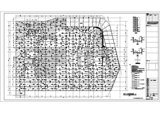 某18层框筒结构酒店设计cad全套结构施工图（含设计说明）-图二