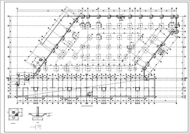 某短肢剪力墙结构小高层住宅楼设计cad结构施工图（含设计说明）-图一