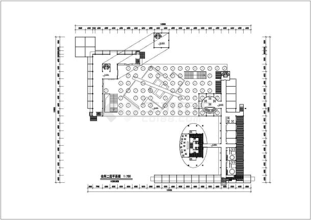 2层4026.3平米会所建筑方案设计图-图二