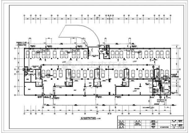 某18层综合商住楼给排水设计cad施工图（含设计说明）-图一