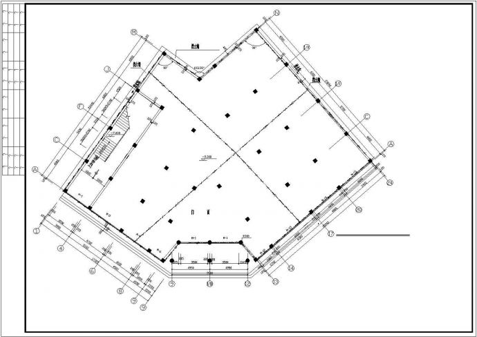 某8层不规则商住楼电气设计cad施工图（含设计说明）_图1